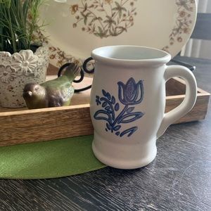 Beautiful Ceramic Blue Tulip Mug